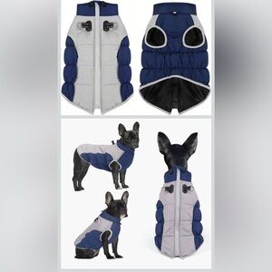 Dog Cold Weather Puffer Jacket Winter Quilted Zipper Vest Warm Coat Pet XL